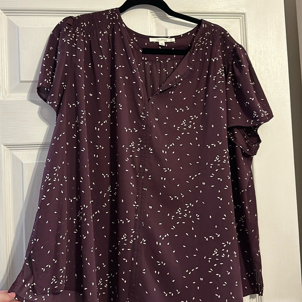 Deep purple blouse